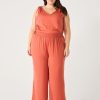 Clothing Sheer-essentials Plus Size | High Waist Flowy Wide Leg Pants