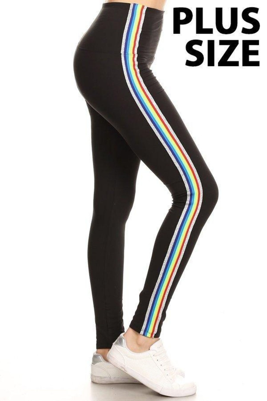 Clothing Sheer-essentials Active Wear | Rainbow Yoga Leggings