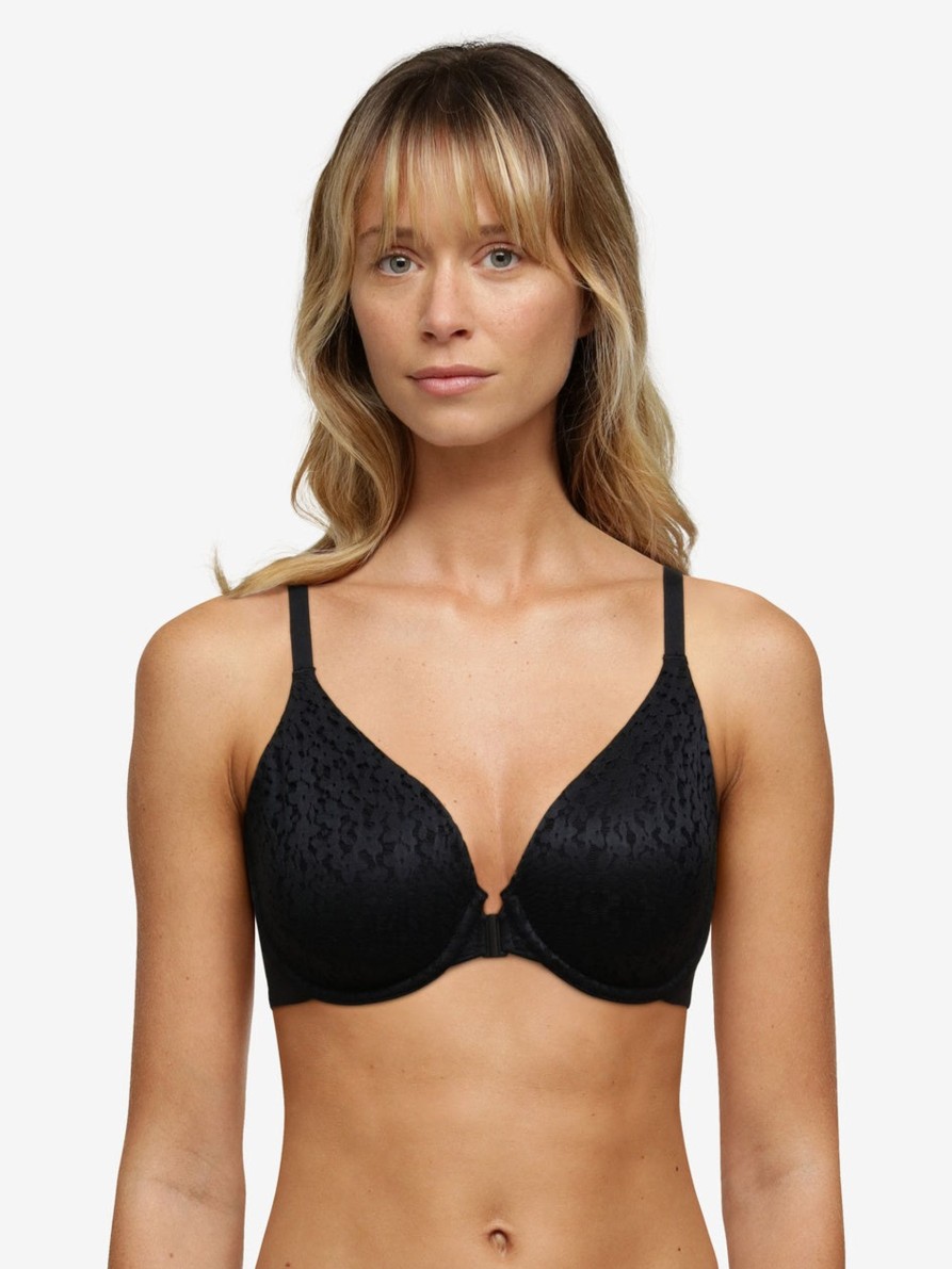 Lingerie & Intimates Sheer-essentials Front Closure | Norah Comfort Front Closure Bra - Black