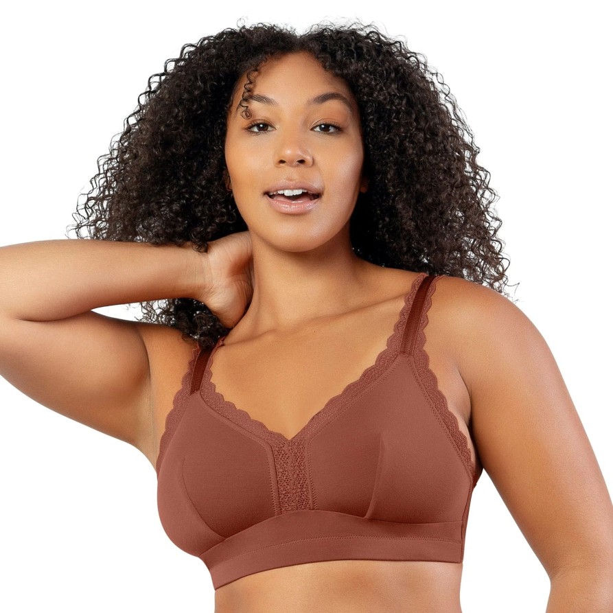 Lingerie & Intimates Sheer-essentials Bralettes | Parfait Dalis Bralette - Spice - Size F 42