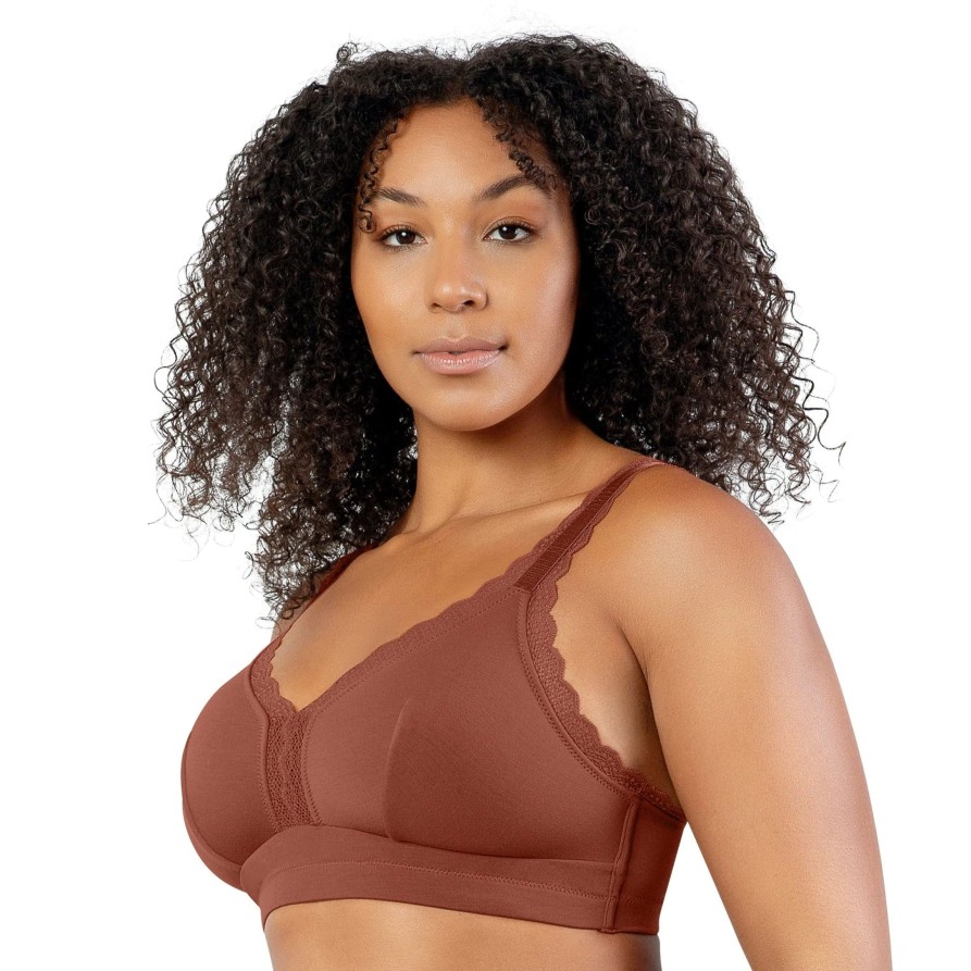 Lingerie & Intimates Sheer-essentials Bralettes | Parfait Dalis Bralette - Spice - Size F 42