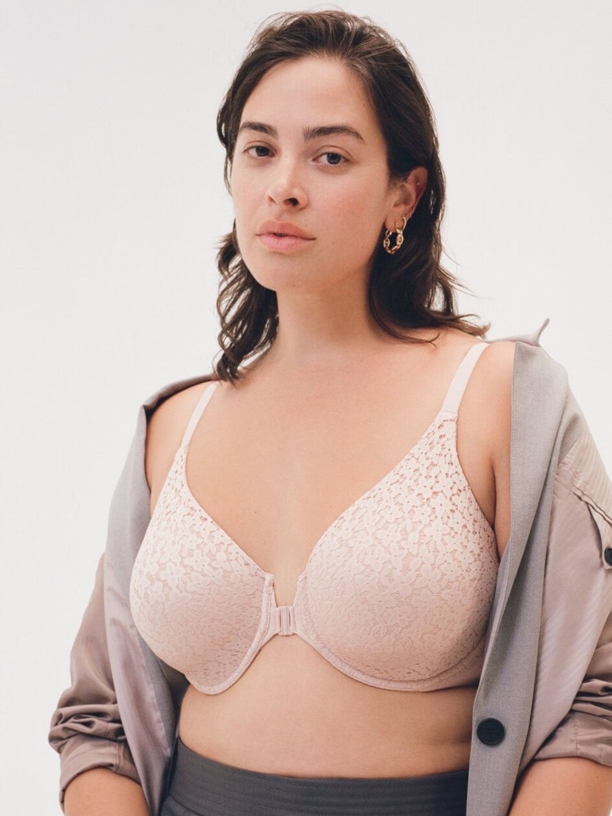 Lingerie & Intimates Sheer-essentials Front Closure | Norah Comfort Front Closure Bra - Rose Pink