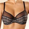 Lingerie & Intimates Sheer-essentials Plus Size | Revele Moi 4 Section Bra - Black