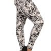 Clothing Sheer-essentials Plus Size | Plus Size Leggings (3X/5X) - Skulls