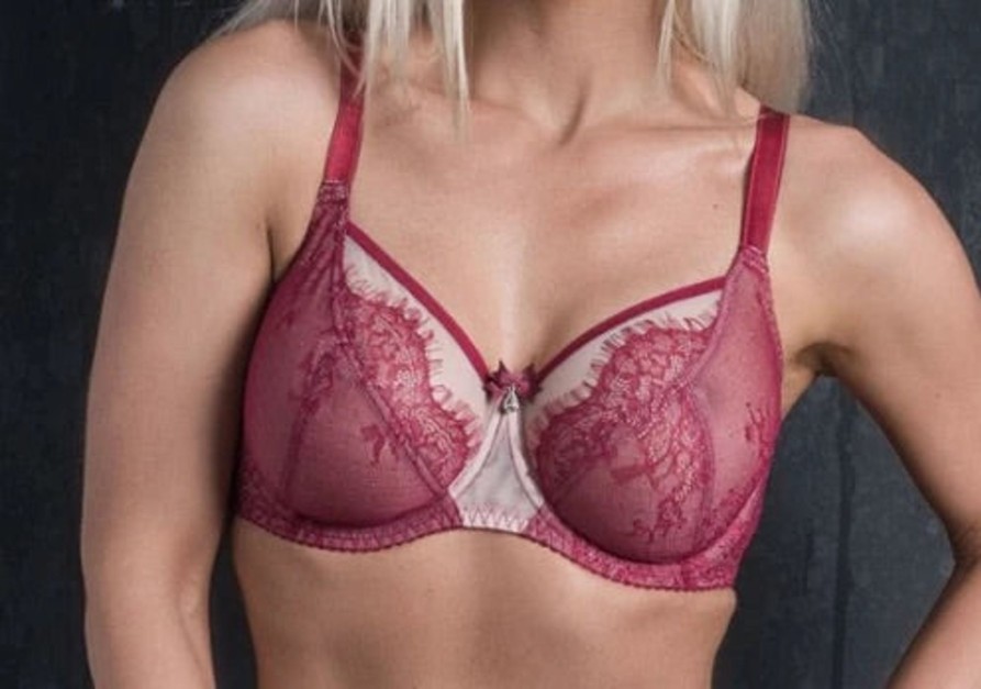 Lingerie & Intimates Sheer-essentials Underwire | Ava See-Thru Lace - Deep Red