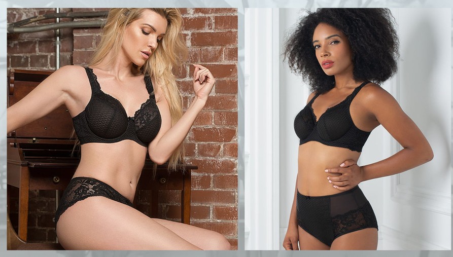 Lingerie & Intimates Sheer-essentials Plus Size | Serena Lace Bra - Black