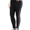 Clothing Sheer-essentials Plus Size | Double Striped Yoga/Running Pants