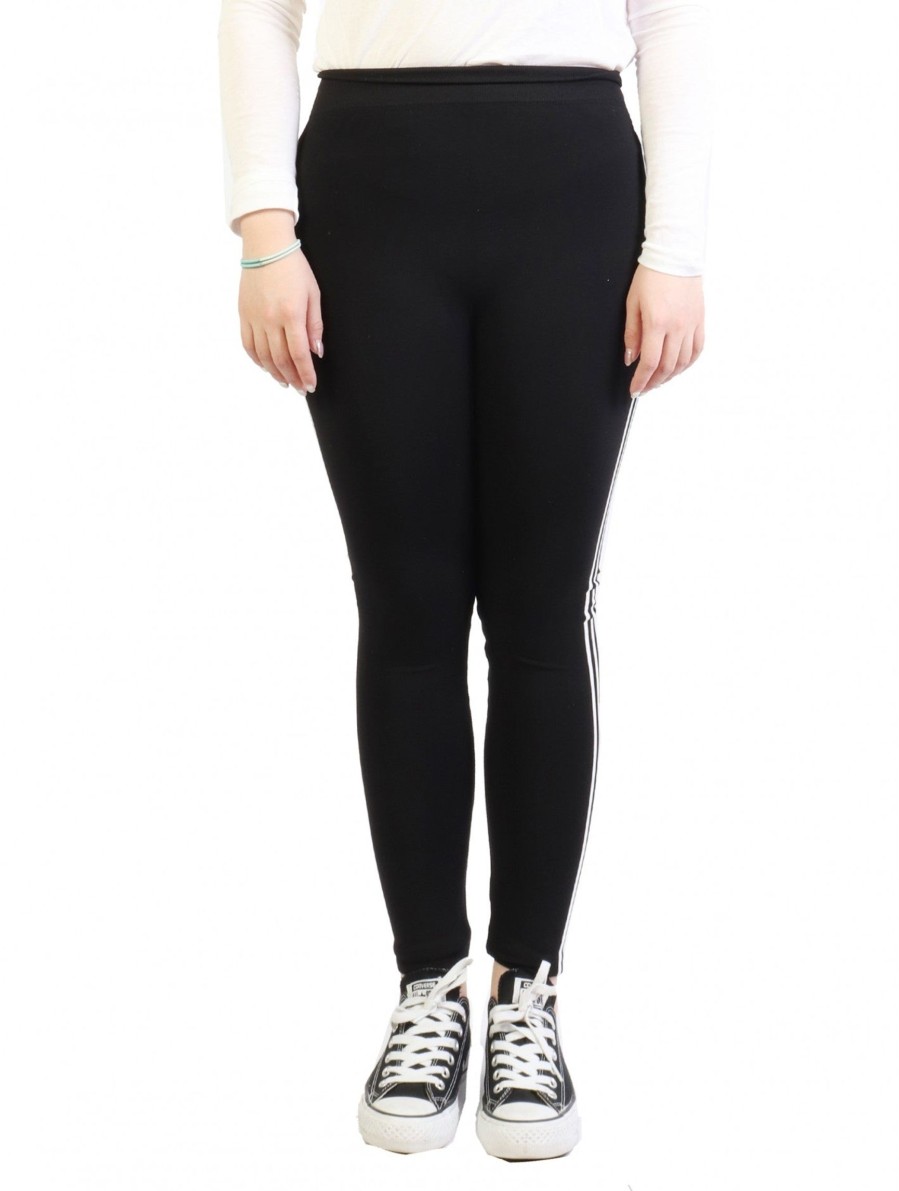 Clothing Sheer-essentials Plus Size | Double Striped Yoga/Running Pants