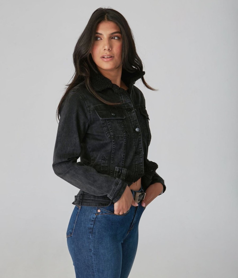 Clothing Sheer-essentials Jackets | Gabriella Jacket - Vintage Black