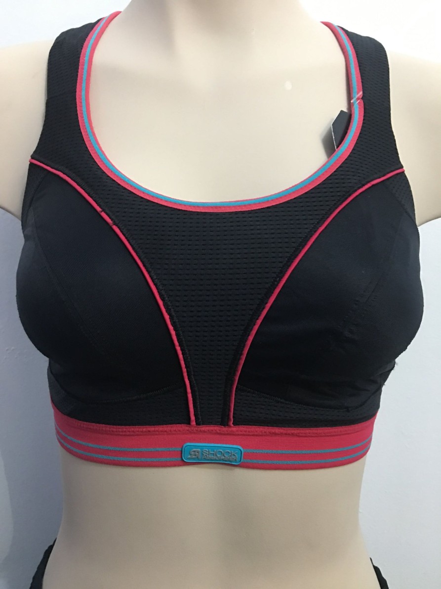 Lingerie & Intimates Sheer-essentials Sports Bra | Ultimate Run Bra- Black/Red - Dd 32