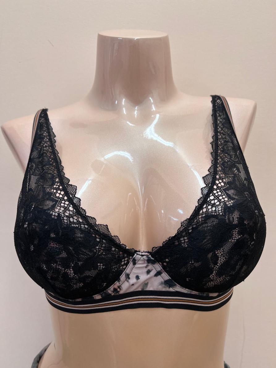 Lingerie & Intimates Sheer-essentials Bralettes | Feline Lace Sujetador Underwire Bralette - Size 34