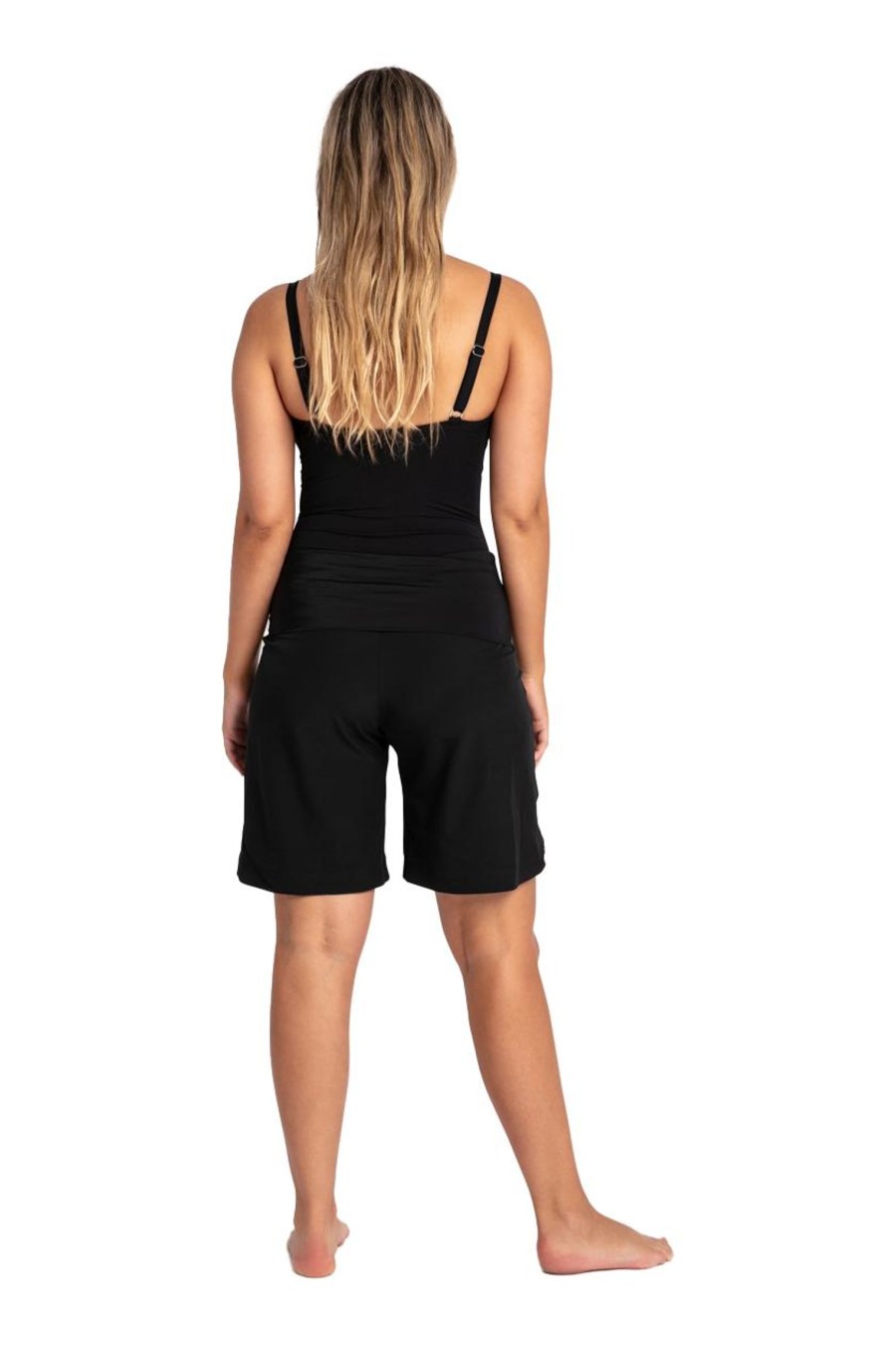 Clothing Sheer-essentials Plus Size | Roll Top Active Short