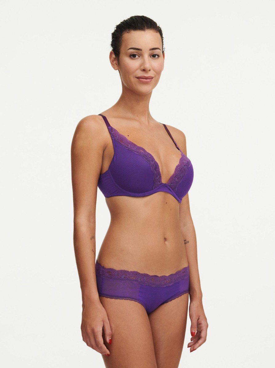 Lingerie & Intimates Sheer-essentials Plunge | Passionata Brooklyn Plunge Bra - Pansy