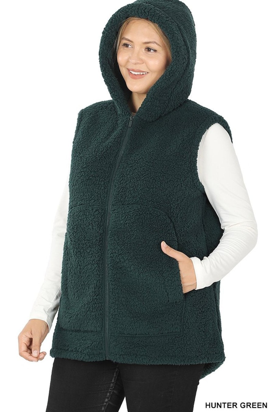 Clothing Sheer-essentials Vests, Wraps & Ponchos | Sherpa Vest