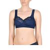 Lingerie & Intimates Sheer-essentials Plus Size | Comfort Strap Wire Free Bra - Navy