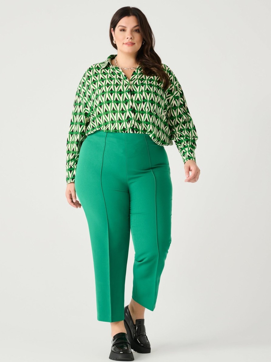 Clothing Sheer-essentials Plus Size | High Waist Pin Tuck Pants