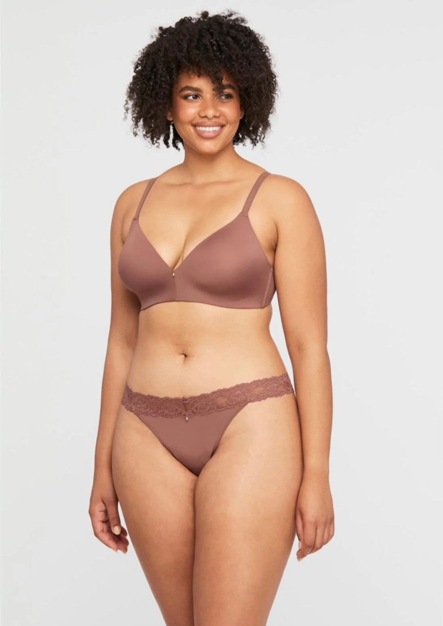 Lingerie & Intimates Sheer-essentials T-Shirt Bras | Montelle Wire Free Bra - Pecan