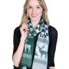 Accessories Sheer-essentials Gloves & Scarfs | Two Tone With Moose, Plaid Scarf