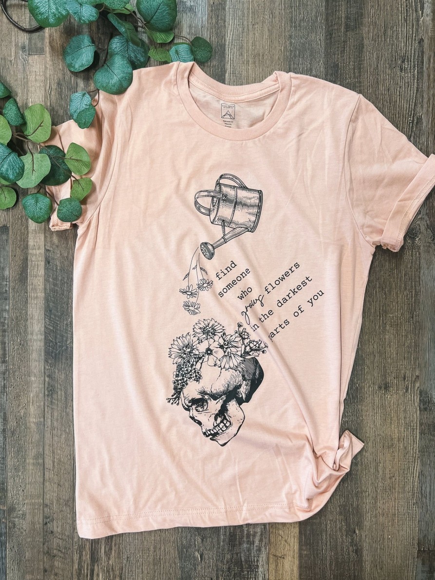 Clothing Sheer-essentials Plus Size | Darkest Parts Of You Vintage Peach Graphic Tee - Size 3 X