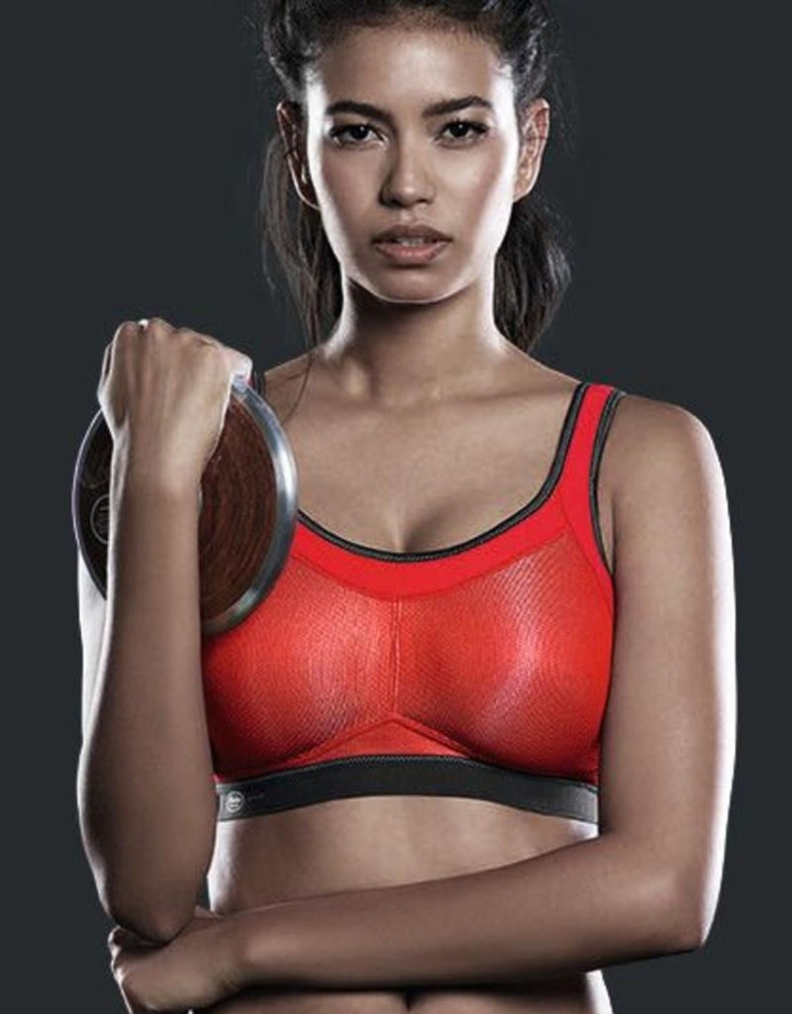 Lingerie & Intimates Sheer-essentials Sports Bra | Wire Free Momentum Sports Bra - Red