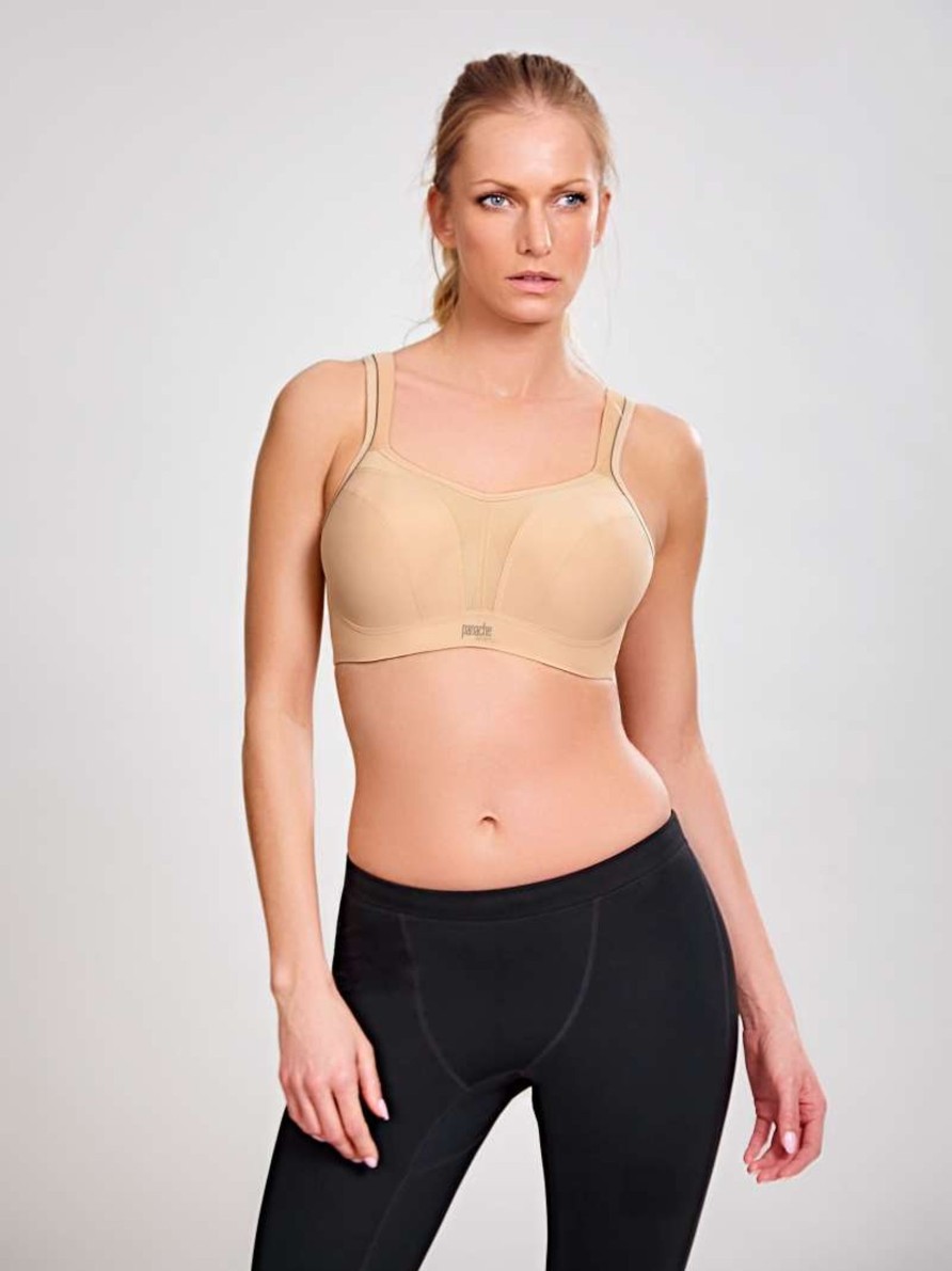 Lingerie & Intimates Sheer-essentials Sports Bra | Panache Underwire Sports Bra - Latte