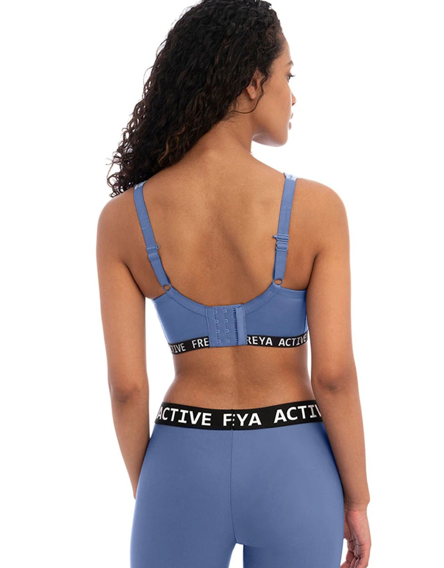 Lingerie & Intimates Sheer-essentials Racer Back | Freya Dynamic Wire Free Sports Bra - Denim - Size J 30