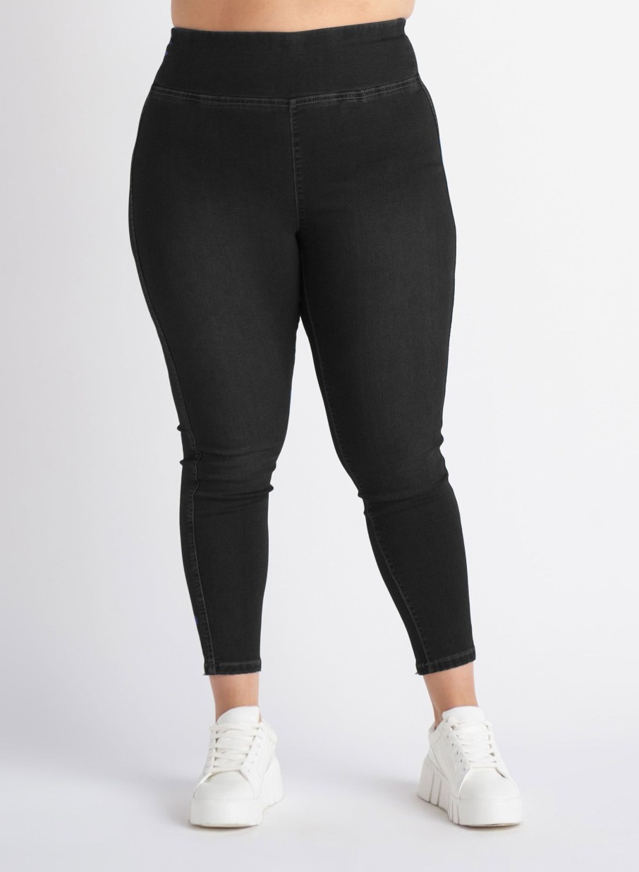 Clothing Sheer-essentials Plus Size | Dex Knit Denim Legging