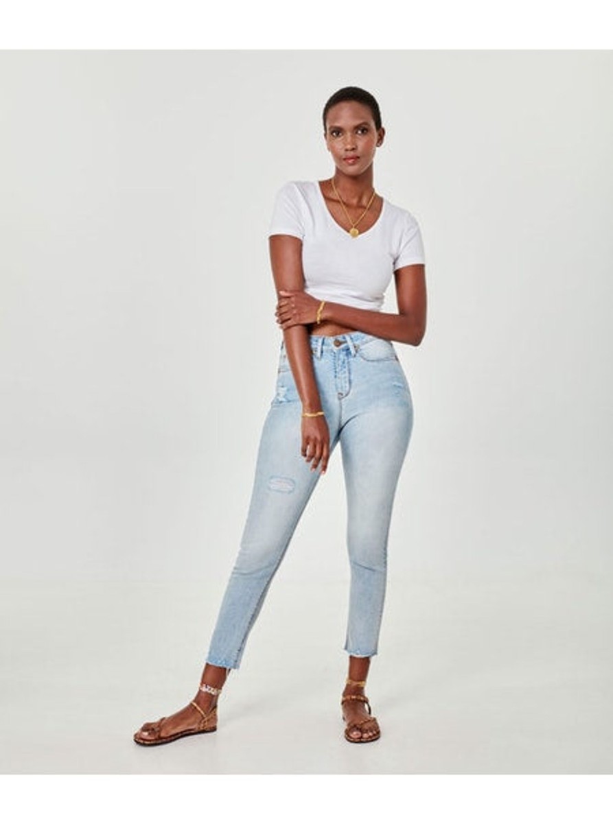 Clothing Sheer-essentials Plus Size | Alexa High - Rise Skinny Jeans - Silver Lake