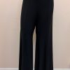 Clothing Sheer-essentials Pants | Black Pull-On Flowy Dress Pants