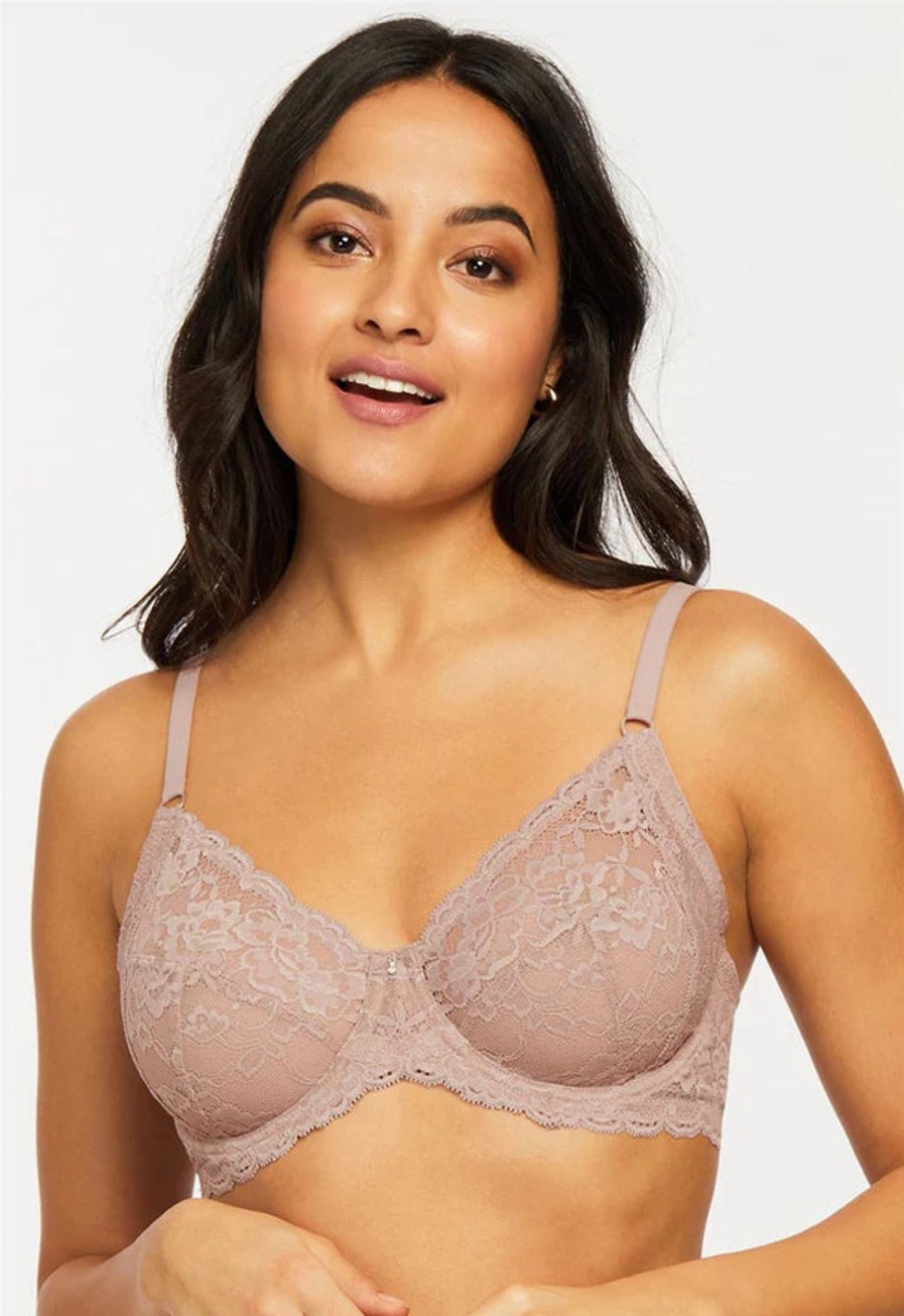 Lingerie & Intimates Sheer-essentials Underwire | Montelle Muse Underwire Bra - Moonshell