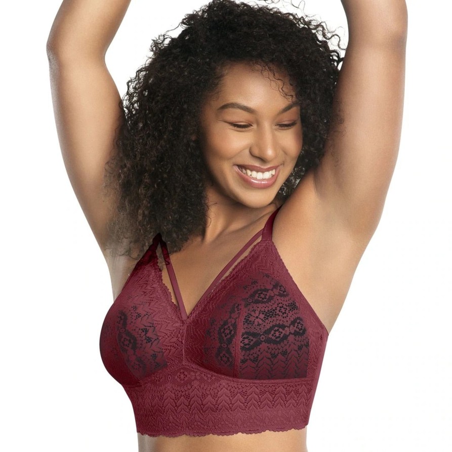 Lingerie & Intimates Sheer-essentials Bralettes | Mia Lace Wire-Free Bralette - Rio Red