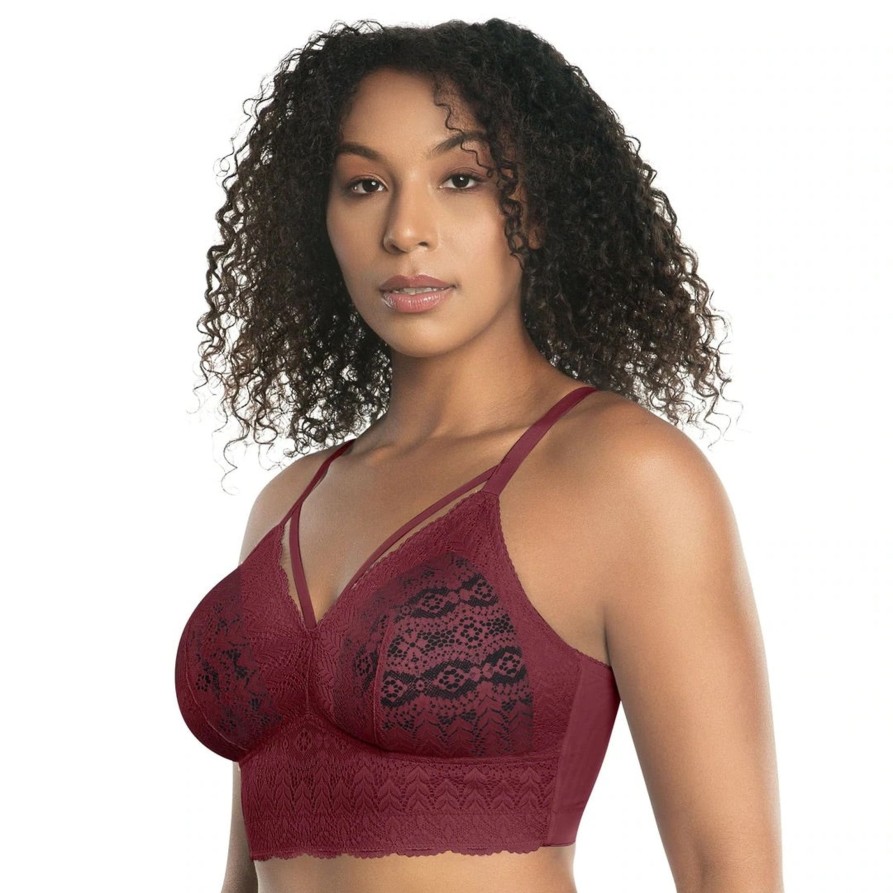 Lingerie & Intimates Sheer-essentials Bralettes | Mia Lace Wire-Free Bralette - Rio Red