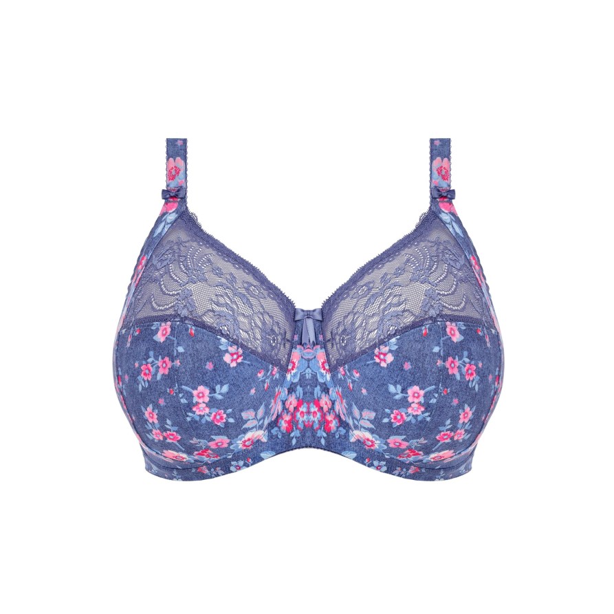 Lingerie & Intimates Sheer-essentials Plus Size | Elomi Morgan Underwire Bra - Denim Floral