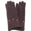 Accessories Sheer-essentials Gloves & Scarfs | Flower Embroidery Over The Wrist Touch Screen Glove