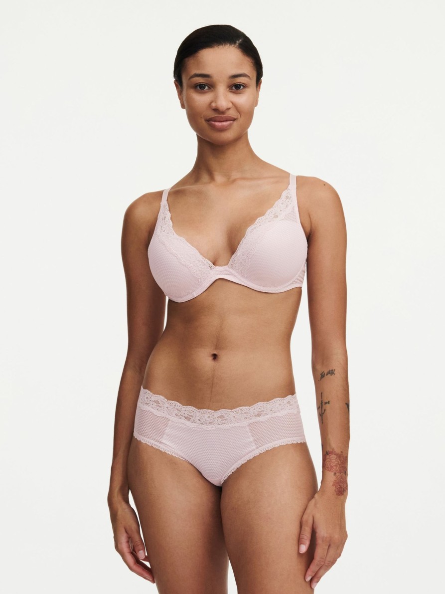 Lingerie & Intimates Sheer-essentials Underwire | Brooklyn Plunge - Rose Porcelain