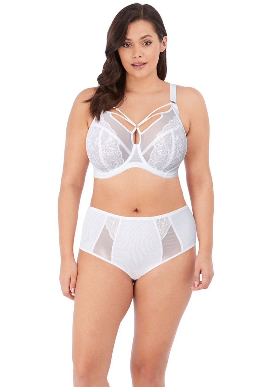 Lingerie & Intimates Sheer-essentials Plus Size | Elomi Brianna Plunge Bra - White