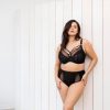 Lingerie & Intimates Sheer-essentials Plus Size | Elomi Brianna Plunge Bra - Black