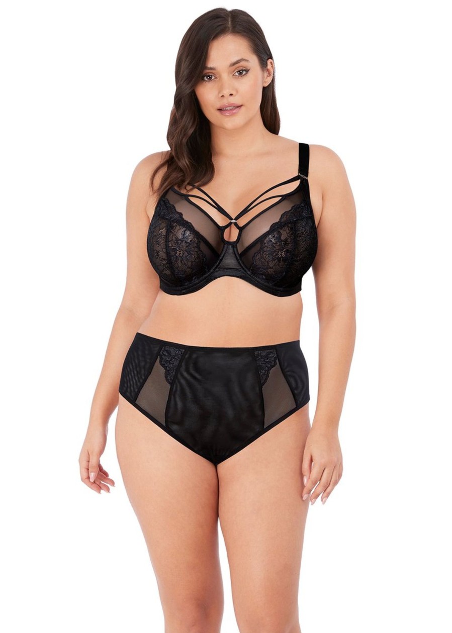 Lingerie & Intimates Sheer-essentials Plus Size | Elomi Brianna Plunge Bra - Black