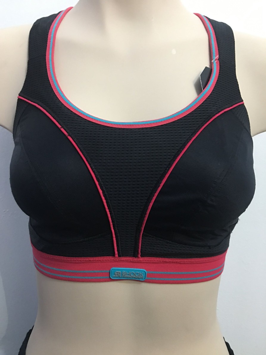 Lingerie & Intimates Sheer-essentials Racer Back | Ultimate Run Bra- Black/Red - Dd 32