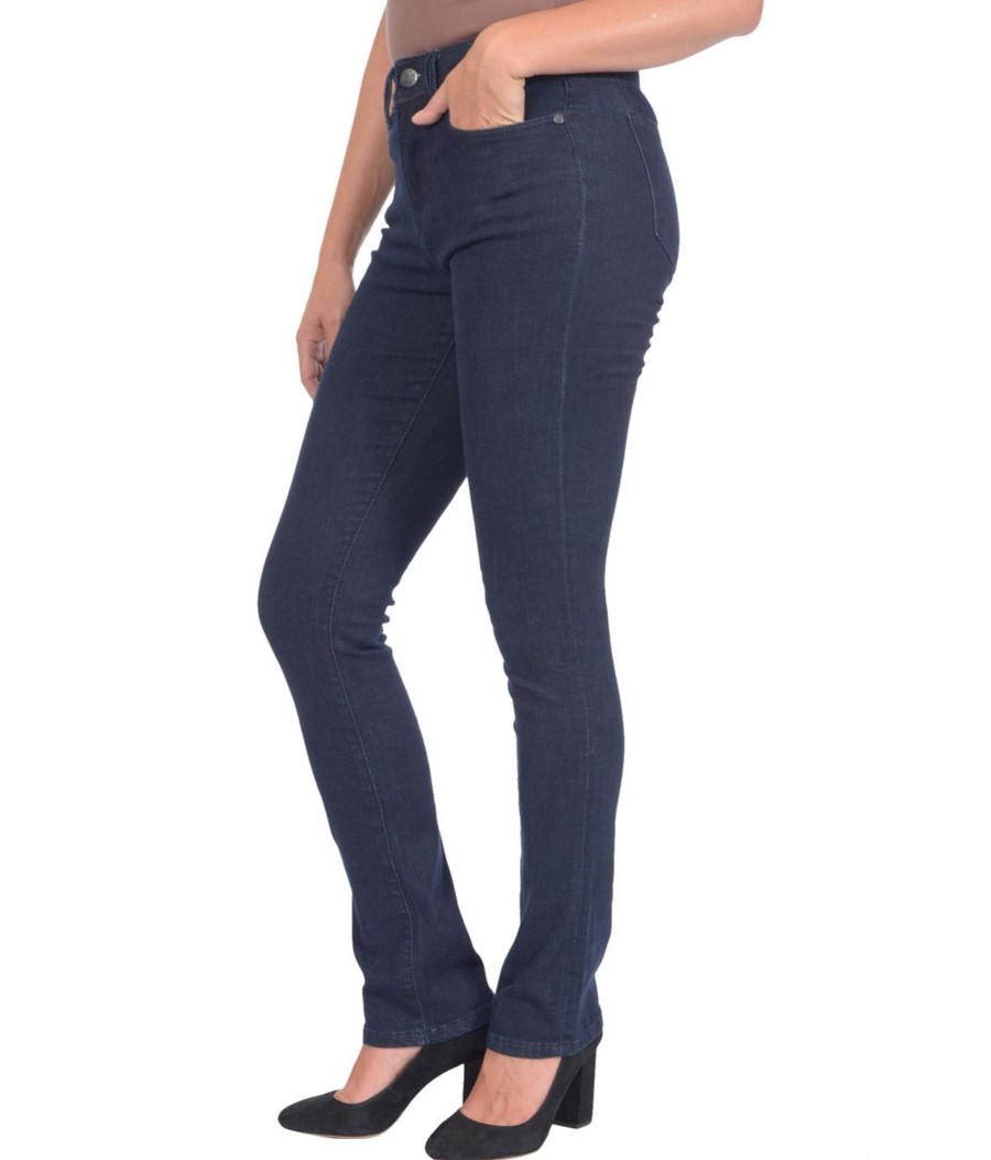 Clothing Sheer-essentials Pants | Kate Straight Leg - Dark Blue - Size 24