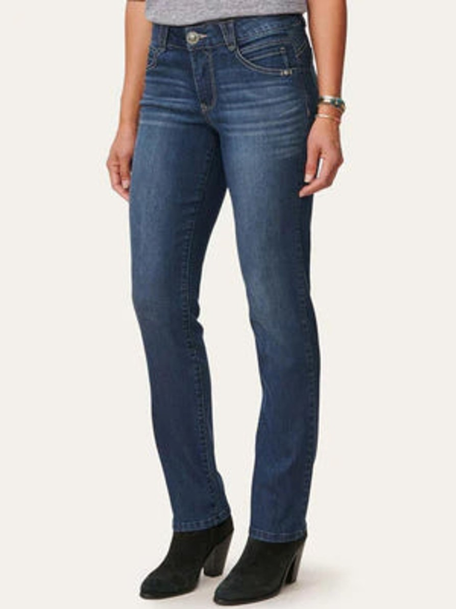 Clothing Sheer-essentials Jeans | Absolution® Indigo Denim Booty Lift Straight Leg Jeans