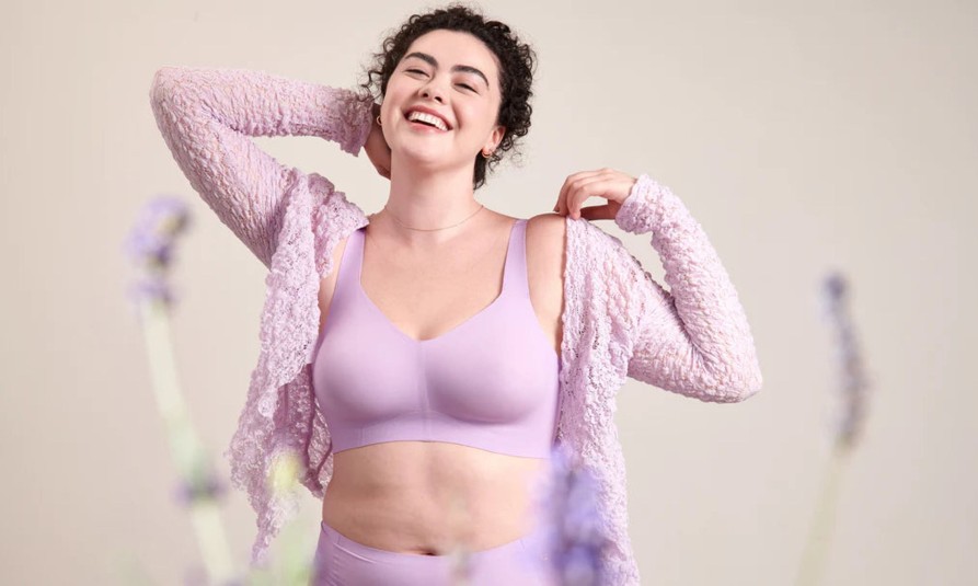 Lingerie & Intimates Sheer-essentials Plus Size | Evelyn & Bobbie Beyond Bra - Lavender - Size 3 X