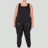 Clothing Sheer-essentials Plus Size | Dex Square Neck Black Tank