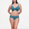 Lingerie & Intimates Sheer-essentials Plunge | Femilet Kristen Blossom Memory Foam T-Shirt Bra - Blue Manhattan