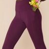 Clothing Sheer-essentials Plus Size | Girlfriend Collective High-Rise Pocket 28.5" Legging - Plum - Size 3 X