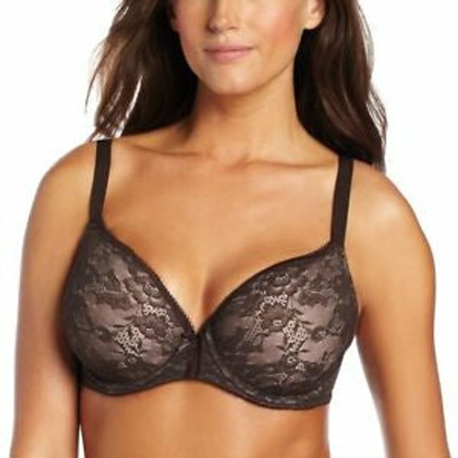 Lingerie & Intimates Sheer-essentials Underwire | Final Sale Wacoal Lace Finesse Contour Bra - Size D 30