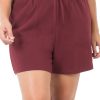 Clothing Sheer-essentials Plus Size | Cotton Drawstring Waist Shorts With Pockets