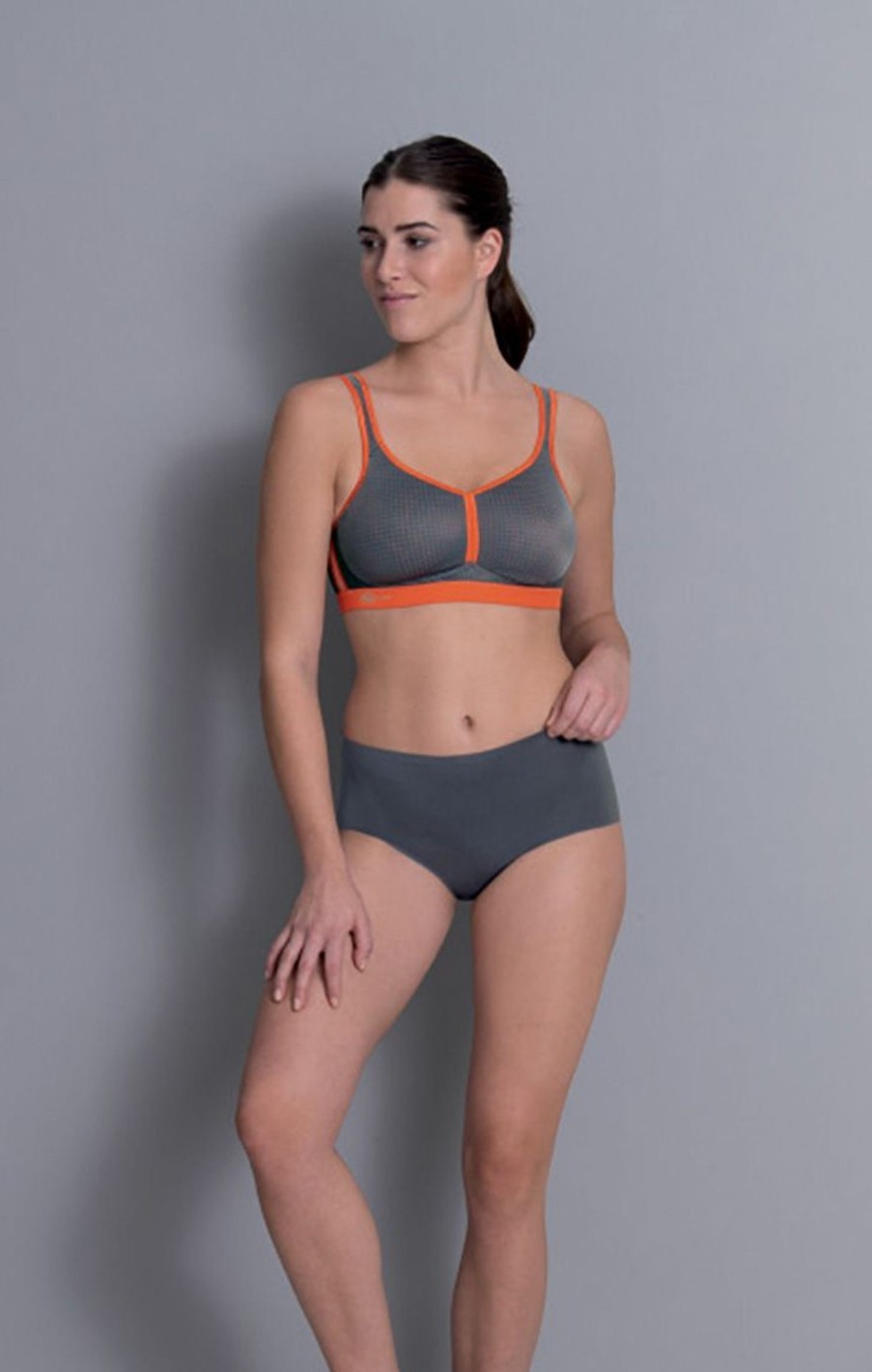 Lingerie & Intimates Sheer-essentials Sports Bra | Performance - Sports Bra - Anthracite / Fiesta