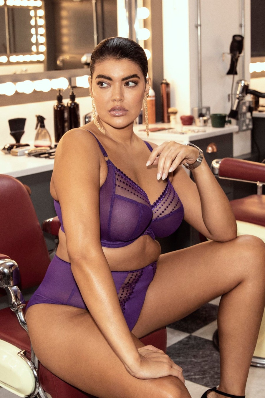 Lingerie & Intimates Sheer-essentials Racer Back | Elomi Matilda Plunge Bra - Iris