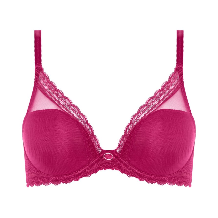 Lingerie & Intimates Sheer-essentials Underwire | Allure Plunge T-Shirt Bra - Idylle - Size E 36